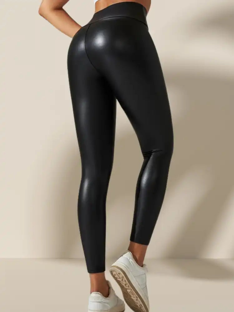 Legging Simili Cuir Push-up Sculptant