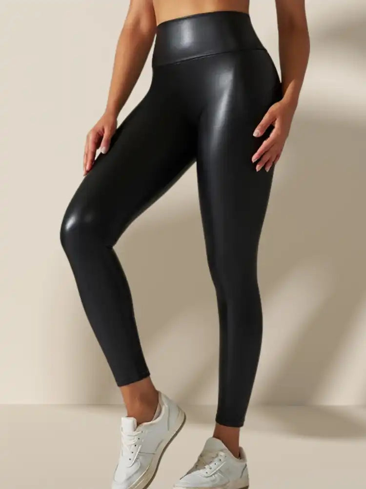 Legging Simili Cuir Push-up Sculptant
