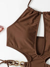 Monokini Marron