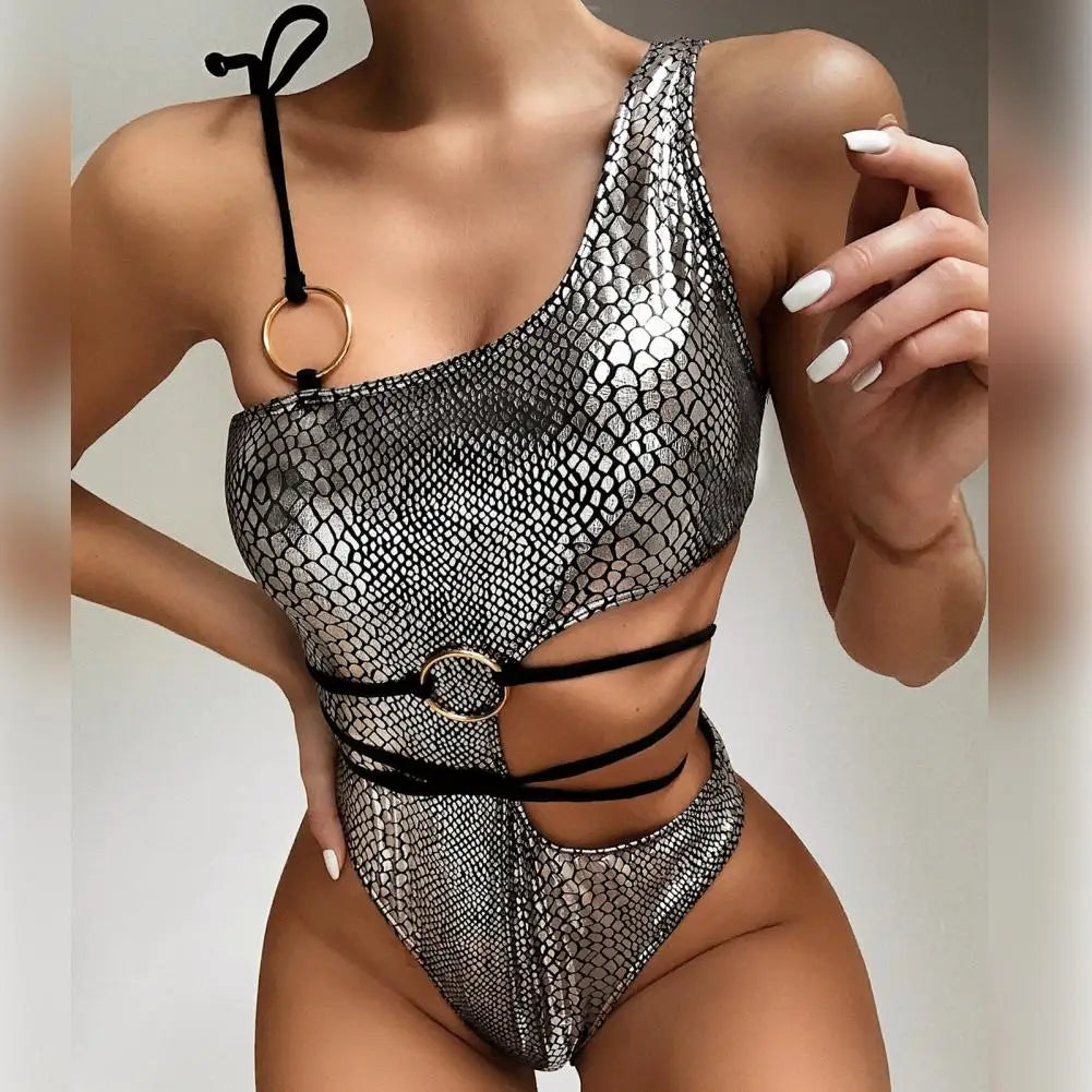 Monokini Peau de Serpent